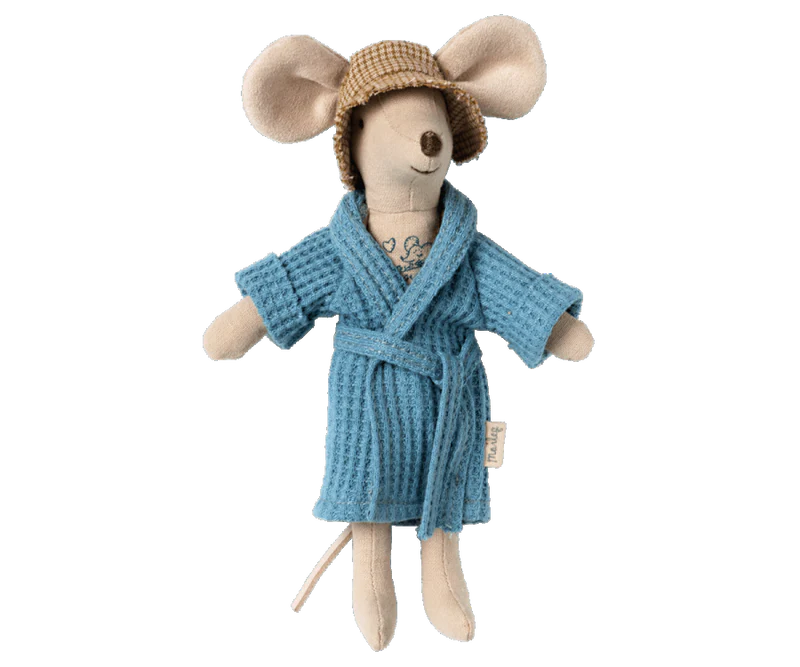 BATHROBE - DUSTY BLUE