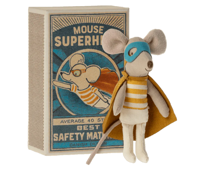 SUPERHERO LITTLE BROTHER MOUSE IN MATCHBOX