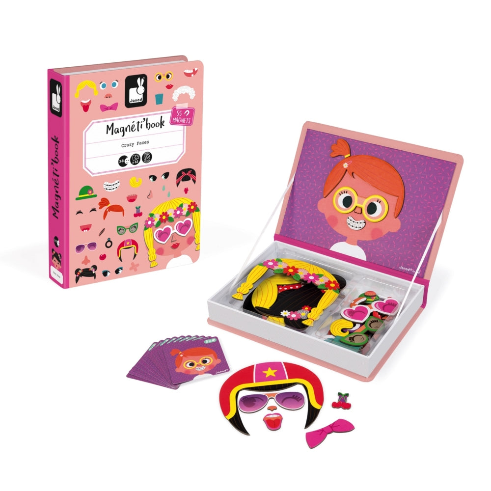 GIRL’S CRAZY FACES MAGNETI’BOOK