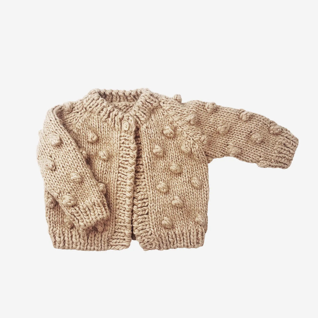 POPCORN CARDIGAN - LATTE