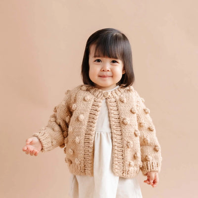 POPCORN CARDIGAN - LATTE