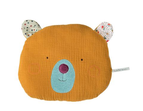 OCHRE BEAR CUSHION