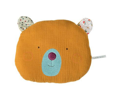 OCHRE BEAR CUSHION