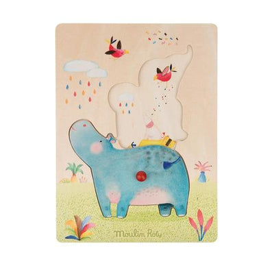 LES PAPOUM ANIMAL PUZZLE