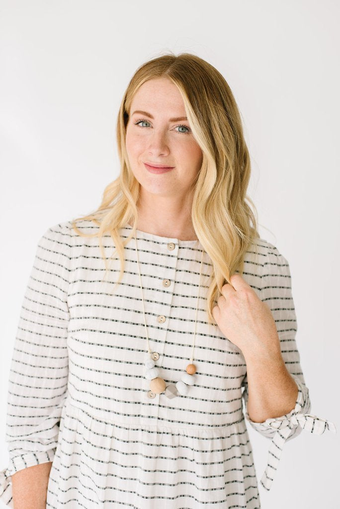 FRIDA WOOD + SILICONE TEETHING NECKLACE