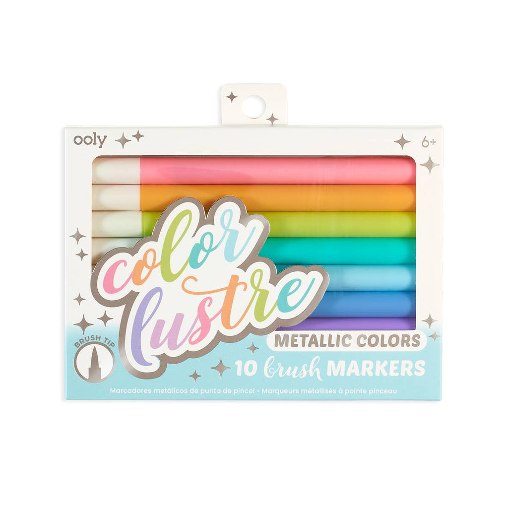 COLOR LUSTRE METALLIC BRUSH MARKERS