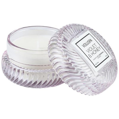 VIOLET & HONEY MACARON CANDLE