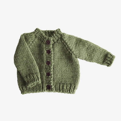 CLASSIC CARDIGAN - OLIVE