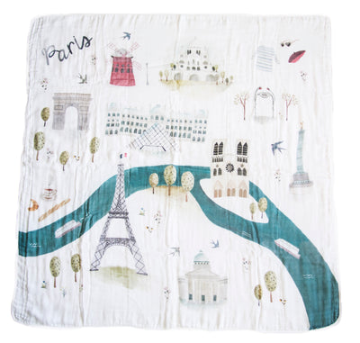 LUXE MUSLIN SWADDLE - PARIS