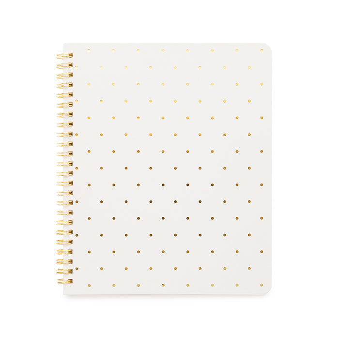 Sugar Paper Notebook - Perfect Dot Spiral Gold Binder