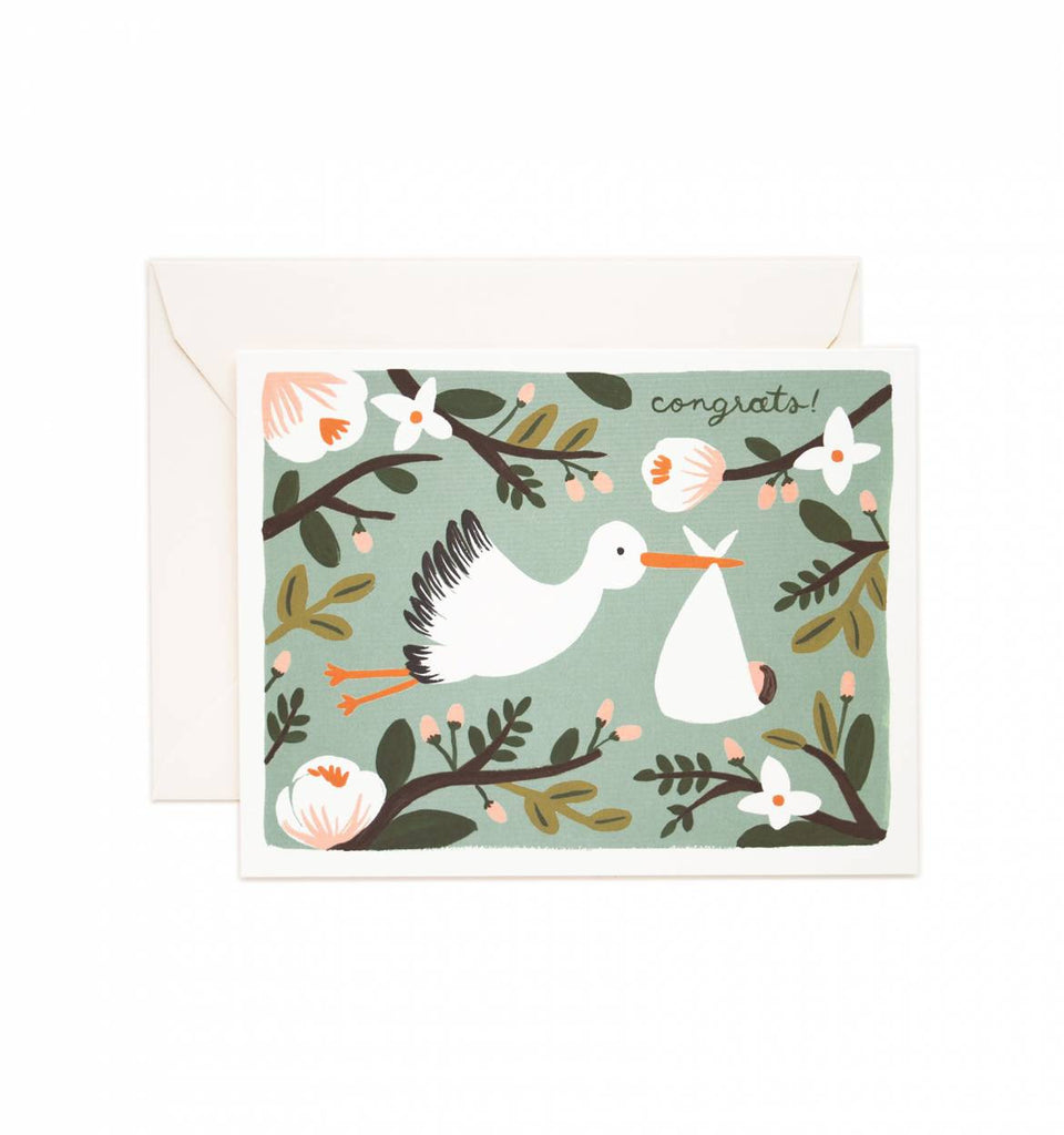 CONGRATS STORK CARD