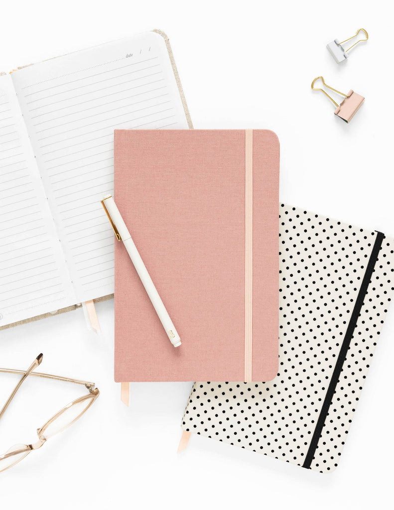 Sugar Paper Essential Journal-Rose Linen