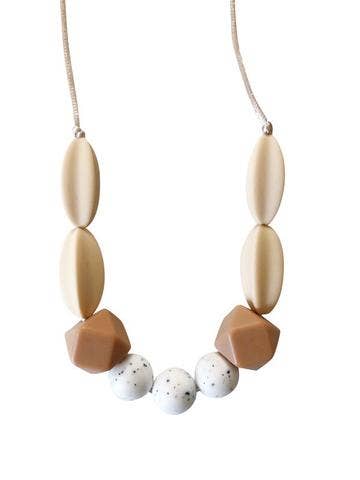 THE SIENNA MOONSTONE TEETHING NECKLACE