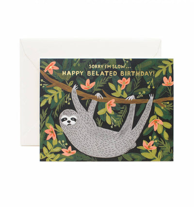 SLOTH BELATED BIRTHDAY