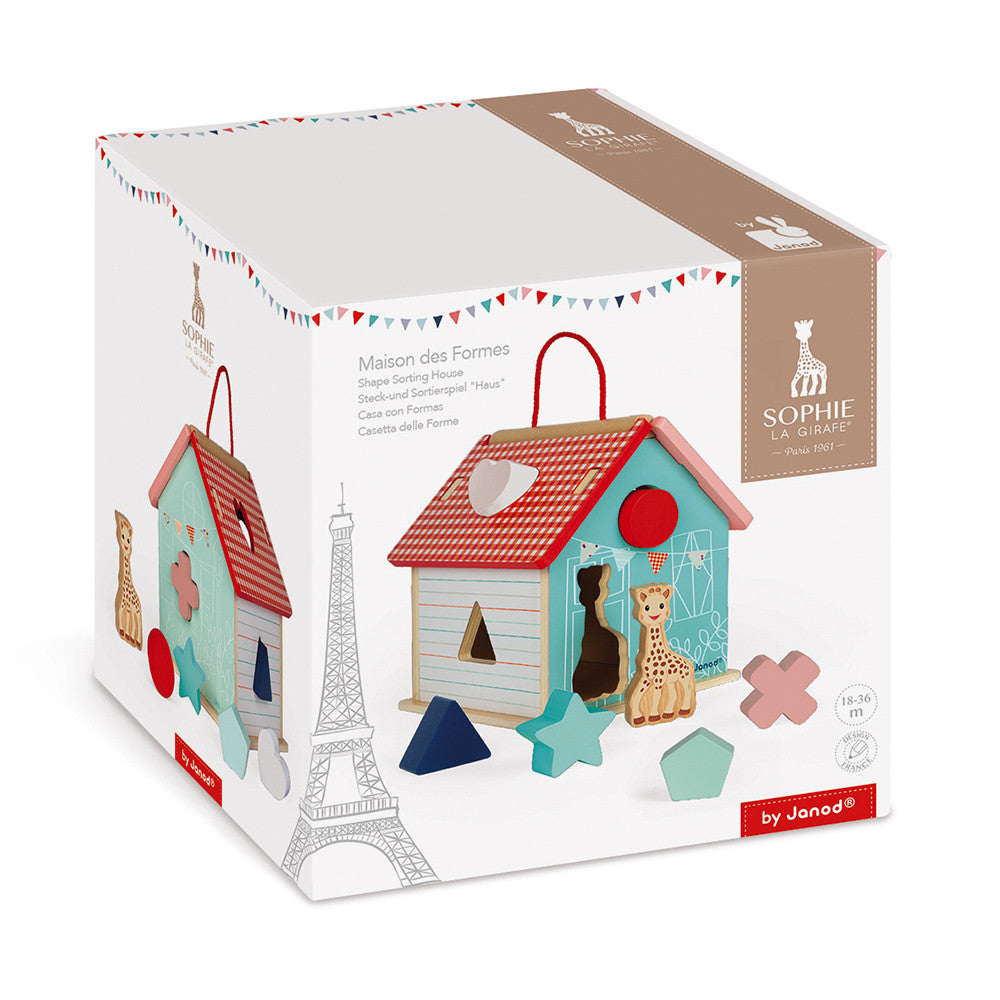 SOPHIE LA GIRAFE SHAPE SORTING HOUSE