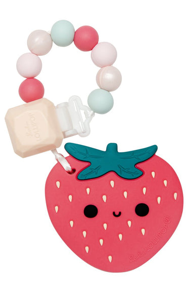 STRAWBERRY SILICONE TEETHER SET