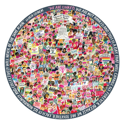 WOMEN'S MARCH! 500PC ROUND PUZZLE