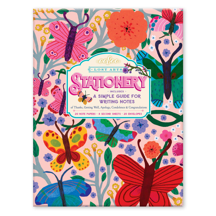 BUTTERFLIES STATIONERY SET