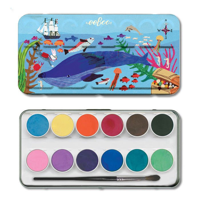 IN THE SEA WATERCOLORS