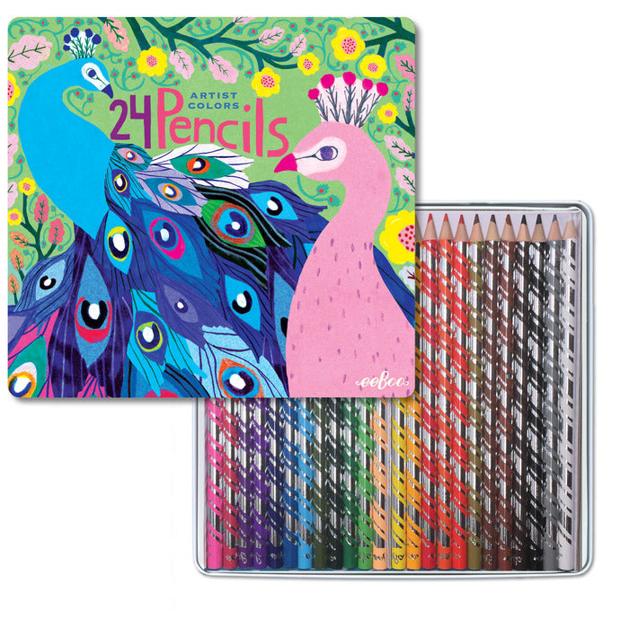 PEACOCK COLOR PENCILS