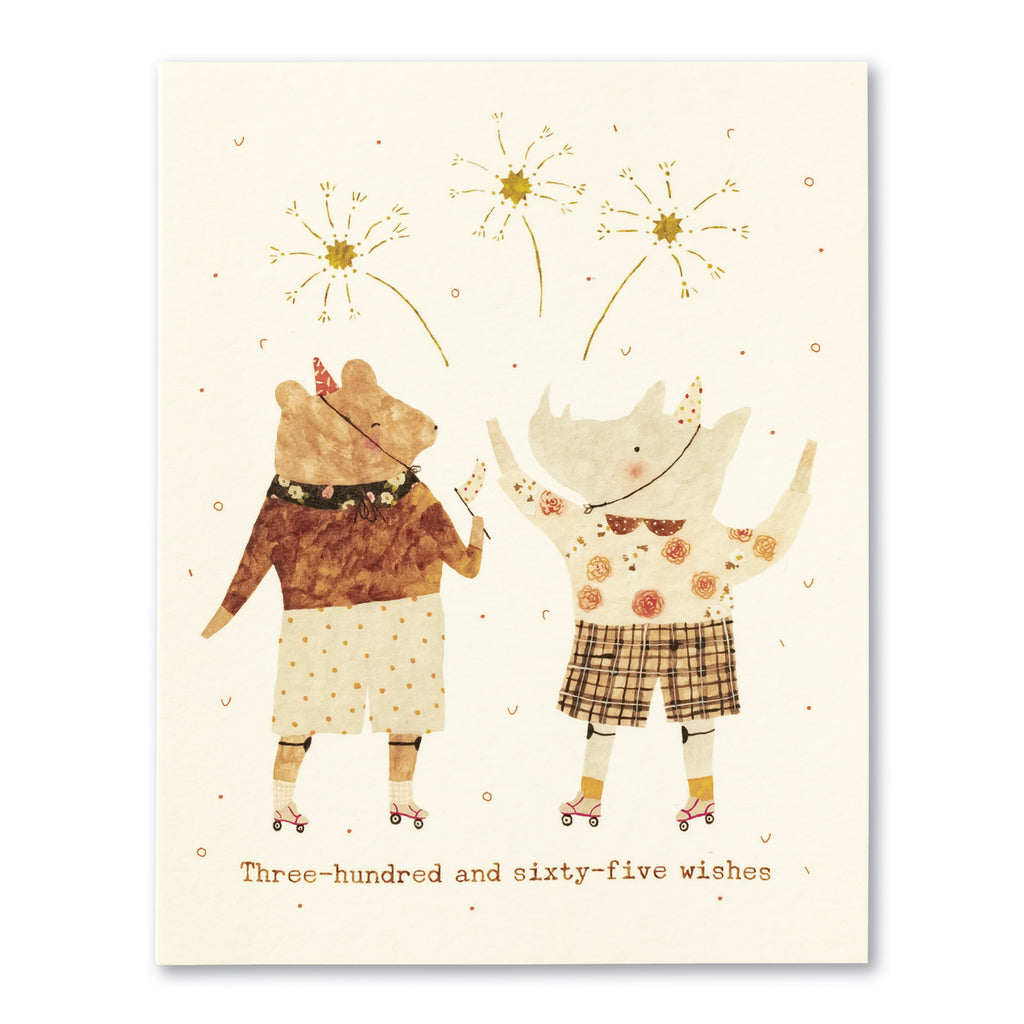 THREE-HUNDRED AND SIXTY-FIVE WISHES CARD