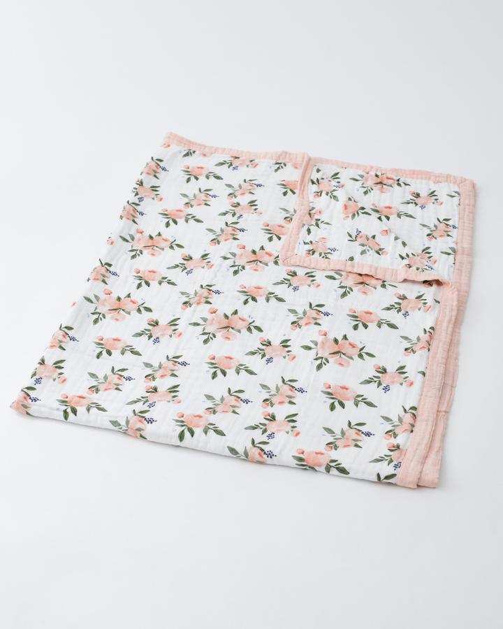 BIG KID QUILT - WATERCOLOR ROSES