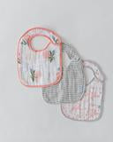 WATERCOLOR ROSE CLASSIC BIB 3-PACK