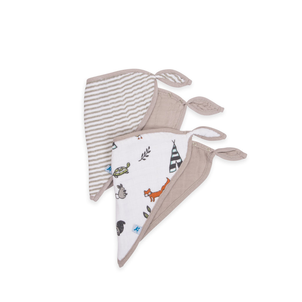 FOREST FRIENDS BANDANA BIB PACK