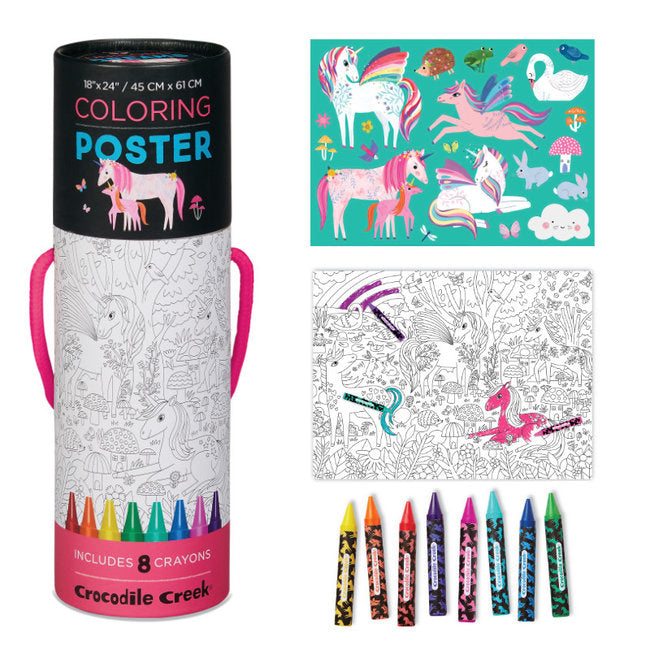 COLOR A POSTER W/CRAYONS