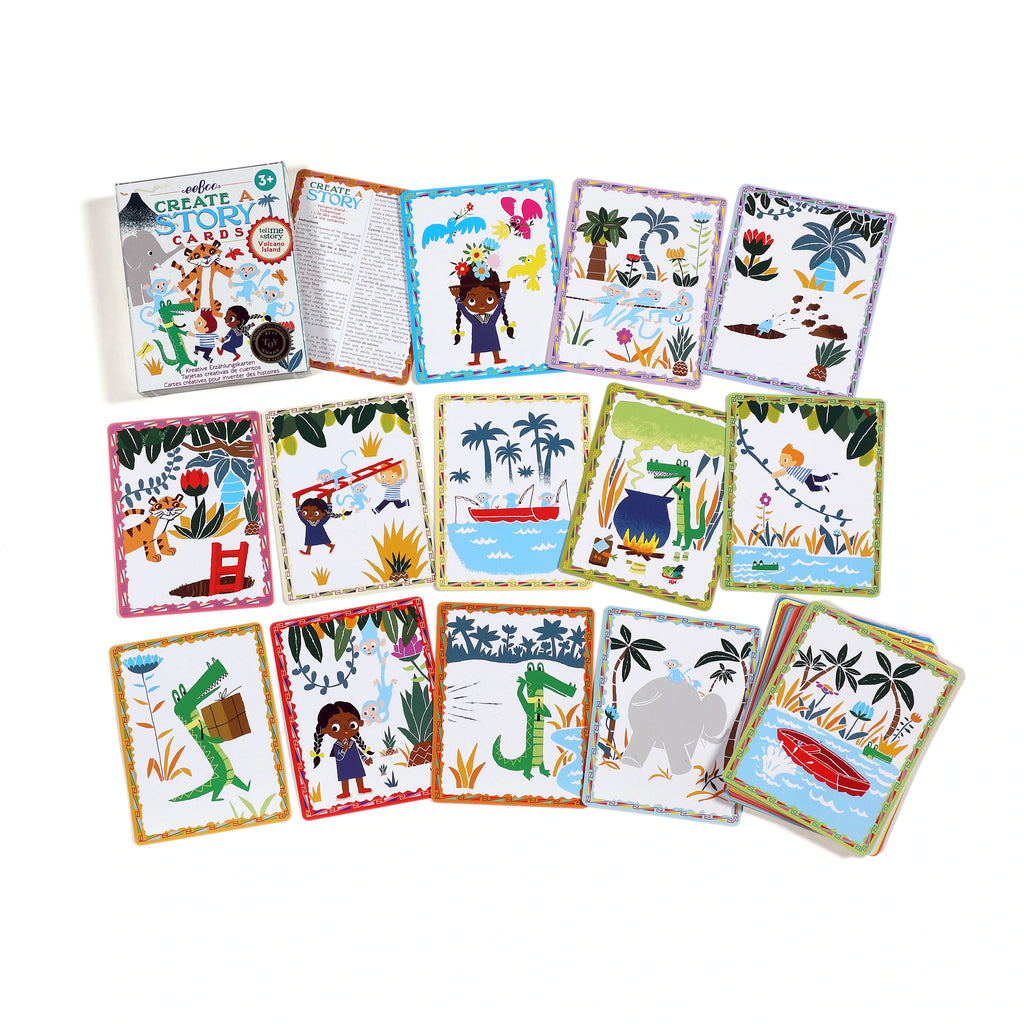 CREATE A STORY CARDS VOLCANO ISLAND