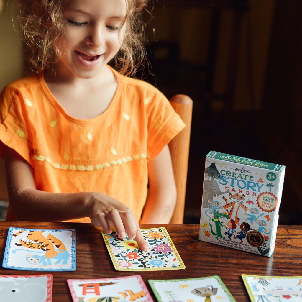 CREATE A STORY CARDS VOLCANO ISLAND