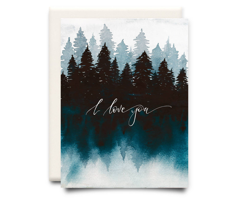 WATERCOLOUR FOREST CARD
