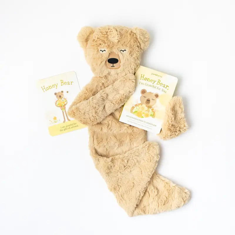 XL HONEY BEAR SNUGGLER - GRATITUDE